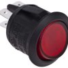 Przełącznik kołyskowy Wł.-wył. podświetlany 10 A DPST Czerwony Arcolectric (Bulgin) Ltd