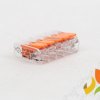 Szybkozłączka instalacyjna 5x0,2-4mm2 transparentna rozpinana z dźwigniami linka/drut 1szt. 221-415 WAGO