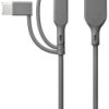 GP Kabel do ładowania USB USB 2.0 Złącze męskie USB-A, Złącze męskie Lightning, Złącze męskie USB Micro-B, Złącze męskie