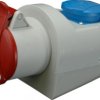 Gniazdo siłowe stałe 5P 16A/400V + 16A/230V IZVZ 1653