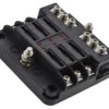 Skrzynka bezpieczników samochodowych 6x UNI płytkowe 12V/24V - rozdzielnica