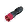 Binder 99-9113-50-05 Male Cable Mount 5 Pin Red Code with Solder Terminal