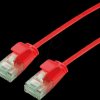 21453410 Patchkabel Cat.6a (Class EA) UTP, Slim, rot, 0.15 m