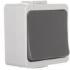 JANTAR-bis Łącznik pojedynczy z podświetleniem n/t IP44 szary WNT-1J-b/S