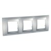 UNICA TOP Ramka 3 potrójna pozioma aluminium MGU6.006.30 SCHNEIDER ELECTRIC