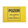 Osłona Górna Złączki Rsa4a Na 4 Zaciski(Żółta Text Pod Napięciem Ze Źródła Zew.)