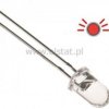 LED 5mm czerwona migająca 1,500mcd