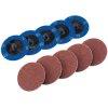 Draper 75610 Ten 50mm 80 Grit Aluminium Oxide Sanding Discs