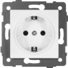 Gniazdo pojedyncze 2P+Z SCHUKO MODERN-Q, 16A-250V~, białe