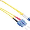 LogiLink FP0LS10 światłowodowe do światłowodów kabel 10.00 m żółty 9/125 µ Singlemode OS2
