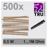 Zestaw rezystorów węglowych TRU COMPONENTS TC-12888488 T22P105 osiowy THD 0.5 W 5 % 500 szt.