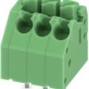 PCB terminal, 3 pole, pitch 3.5 mm, AWG 24-16, 8 A, spring-clamp connection, green, 1984976