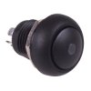 Black On-Off Latching 12mm Blue LED Push Button Switch IP65 SPST