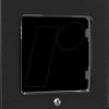 WF1 BLACK Shelly wall switch frame, black, 1-fold