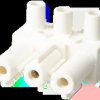 Socket part, 3 pole, 0.5-4.0 mm², clamping points: 1, white, screw connection, 20 A, 165053