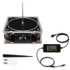 Muzyka Tesla Coil Bluetooth/AUX w trybie podwójnym Muzyczny box 48V wejście przezroczysty akryl sztuczne błyskawice dotykowe doś
