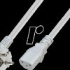 7102G-0,3M Power cable, CEE 7/7 to C13 H05VV-F, 3x0.75 mm², grey
