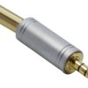 BKL Electronic 1103088 Złącze męskie jack 3,5 mm złącze męskie proste Ilość styków: 4 stereo złoty 1 szt.