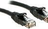 kabel LAN LINDY 48081, 1 szt., RJ45, CAT 6, U/UTP, 7.50 m, czarny
