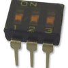 Przełącznik DIP 3-pozycyjny 3PST THT 25 mA przy 24 V DC -20 → +70°C