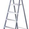 Drabina składana ze stopniem Krause 124180, Maksymalna wysokość robocza: 2.85 m