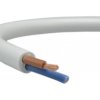 Przewód prądowy H03VV-F / OMY 300V 2x1 biały linka Elektrokabel /100m/