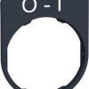 Label holder, printed with “O-I”, for Harmony XB4F/XB5F, ZBYFP2178