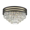 Lampa sufitowa plafon NAICA kolor czarny mat/czarny, transparentny metal/kryształ, 5xE14 IP20 C0525-05A-P7D7 Zuma Line