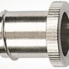 End closure, 12 mm, brass, nickel-plated, IP65, metal, (L) 16.3 mm, 166-31801