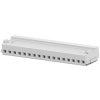 Socket housing, 17 pole, pitch 1.5 mm, straight, white, 1-353908-7