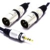 Kabel 2x Wtyk XLR/Wtyk Jack 3,5 Stereo 1m Vitalco, mixer