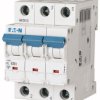 Wyłącznik nadprądowy MCB, Typ D, 3-biegunowy, 20A, 400V, 48V, na szynę DIN, Eaton, PXL, S200