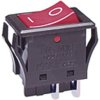 Przełącznik kołyskowy Wł.-wył. Nie 10 A DPST Czerwony NKK Switches
