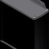 Aluminum Profile enclosure, (L x W x H) 110 x 106 x 46 mm, black (RAL 9004), IP54, TEKAL 31-E.29