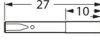 Sleeve for test probe, soldered connection, H 1060/G-L-AU