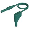 SKS Hirschmann 934048104 Safety Test Lead 4mm plug 100cm green 1pc