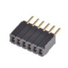 Gniazdo PCB 6 -pinowe raster: 1.27mm Listwa gniazdowa Proste Przewlekany