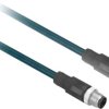 Przewód czujnik-siłownik ze złączem Złącze M12 liczba rdzeni 4 długość 1m Rodzaj A Męskie Złącze B Złącze M12