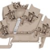 Multi level terminal block, spring balancer connection, 0.5-2.5 mm², 24 A, 8 kV, dark beige, 1791030000