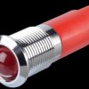 Q14P1CXXR220E Indicator LED, 220 V AC, 14 mm, FASTON, red/BrC