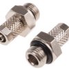 Złączka pneumatyczna G 1/8 męskie Wciskane 5 mm RS PRO Adapter gwintowany prosty G 1/8 męskie