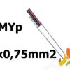 Przewód OMYp 2x0,75 mm2 (300/300V) płaski mieszkaniowy biały H03VVH2-F (krążki 100m) 5907702810737 ELEKTROKABEL