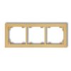 Deco Ramka Uniwersalna Potrójna Z Tworzywa Złoty 29Dr-3