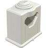 Grip ISO clamp, 1-fold, max. bundle Ø 16 mm, PS, light gray, self-adhesive, (L x W x H) 28 x 18 x 35 mm, 2105012