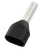 Końcówka tulejkowa izolowana 2 x 1.5mm² długość 12mm Czarny średnica 2.6mm Izolowane RS PRO