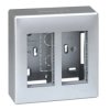 Simon Connect Obudowa natynkowa S500 2-modułowa, 4x K45 kompletna aluminium 51000002-033