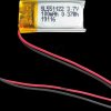333276 Lithium-ion battery, SOLDERED 333276, 100 mAh, 3.7 V