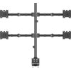 SpeaKa SP-13383188 SP-MM-541 4x Monitor Mount Black Swivel Tilt Rotate Adjust