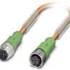 Kabel do czujników/elementów wykonawczych Phoenix Contact SAC-5P-M12MS/ 1,0-PUR/M12FS VW 1694046, złącze żeńskie M12, pr