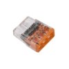 Szybkozłączka 3x 0,5-2,5mm2 transparentna / pomarańczowa 2273-203 /opak.100szt./